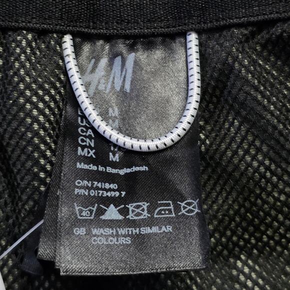 H&M Swim Shorts Men M Gray Quick Dry Beachwear NWT - Picture 4 of 6